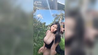 TikTok Hotties: Surprised her shirt is holding them #2