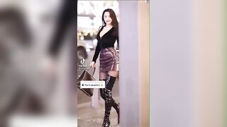 TikTok Thot: Latex Chinese street fashion #2