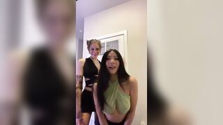 TikTok Thot: Sling bra on big Asian tits #3