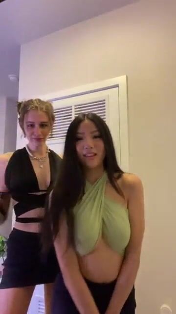 Sling bra on big Asian tits