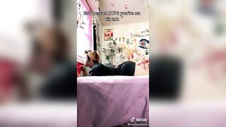 TikTok Ass: Bouncing on the bed ♥️♥️♥️♥️ #3