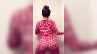 TikTok Ass: In her Christmas pjs #2