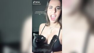 TikTok Hotties: Cute girls and bad kitten ♥️♥️ #2