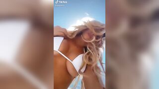 TikTok Underboob: View from below №2 #3