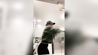 TikTok Underboob: Throwing punches #2