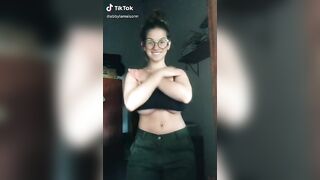 Huge tits and glasses