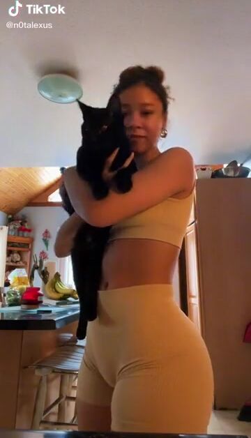 She wants to show off her cat