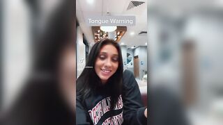 Sexy TikTok Girls: She wants to be a pornstar so bad. Dragon tongue tart ♥️♥️ #2