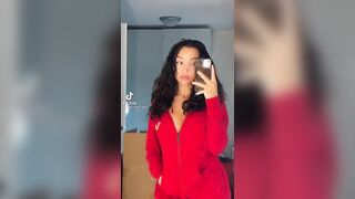 Sexy TikTok Girls: Crimson Tracksuit ♥️ #2