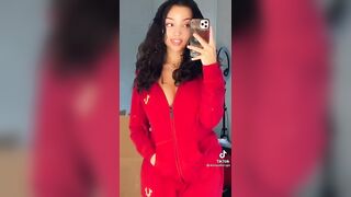 Sexy TikTok Girls: Crimson Tracksuit ♥️ #3