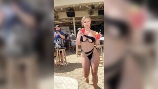 Sexy TikTok Girls: Creeper in the back. #2