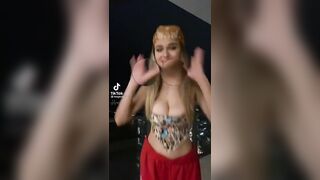 Sexy TikTok Girls: A perfect half nip slip #2