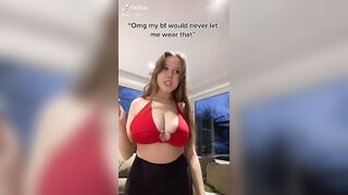 Sexy TikTok Girls: With those titties, I wouldn't want her to wear anything else lol #2