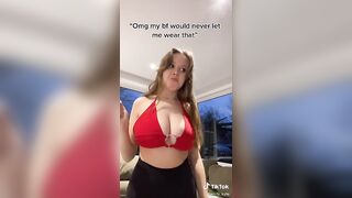 Sexy TikTok Girls: With those titties, I wouldn't want her to wear anything else lol #3