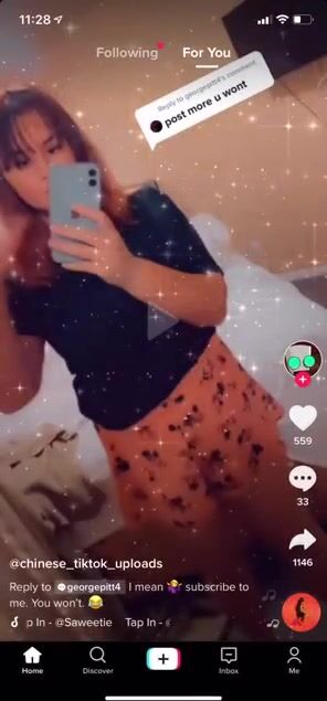Posting her tits again