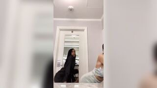 Sexy TikTok Girls: Girl in black nip slips at the end. ♥️♥️♥️♥️ #4