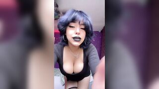 Sexy TikTok Girls: Busty goth bitch #2
