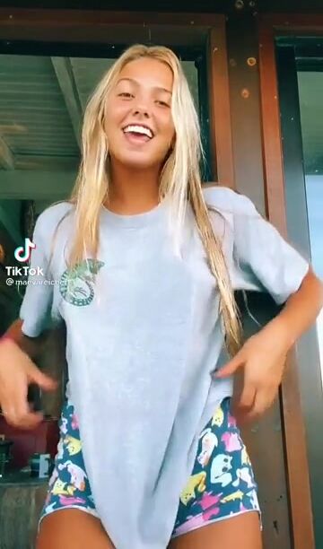 She needed to lower the camera ????