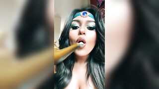 Sexy TikTok Girls: The lamp she blew on had something on it #3