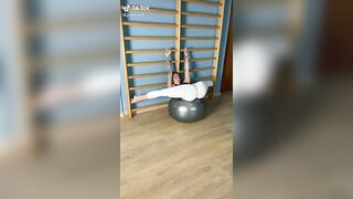 Her legs aren’t the only thing getting stretched after this