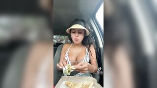 Sexy TikTok Girls: Just eating #3