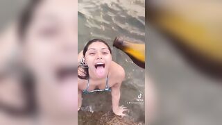 Sexy TikTok Girls: Beach Thot #2