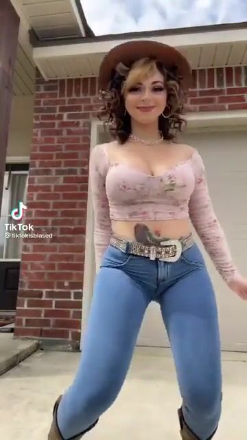 Giving those jeans a workout.