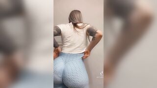 Sexy TikTok Girls: Pawg struggles with leggings #2