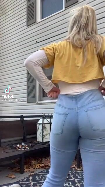 Fit blonde with a perfect body