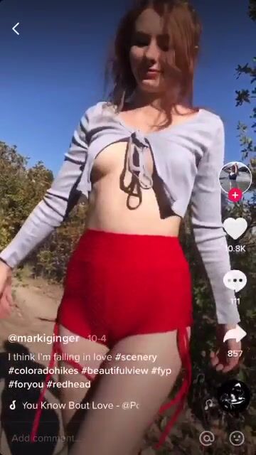 This is what 90% of her vids consist of