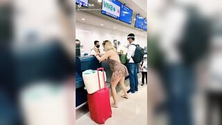 Sexy TikTok Girls: Perreito on the airport♥️♥️ #2