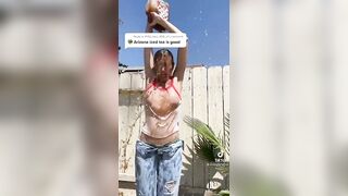 Sexy TikTok Girls: That's one way to cool off #4