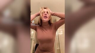 Sexy TikTok Girls: She is cold or exited pick one #nippy #2