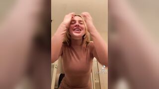 Sexy TikTok Girls: She is cold or exited pick one #nippy #3
