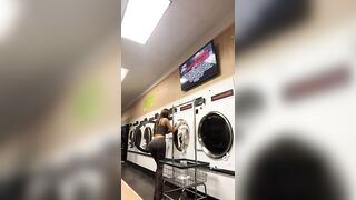 Sexy TikTok Girls: Goes to laundromat to snow off her ass #3