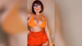 Sexy TikTok Girls: Jinkies ...the ghost clown got my shirt scooby. #3