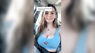 Sexy TikTok Girls: Going over speed bumps #1