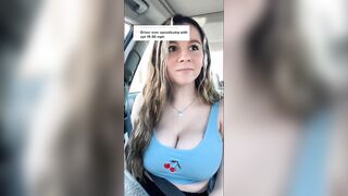 Sexy TikTok Girls: Going over speed bumps #2