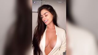 Sexy TikTok Girls: Latina thot chokes herself #4