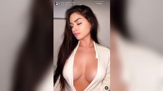 Sexy TikTok Girls: Latina thot chokes herself #2