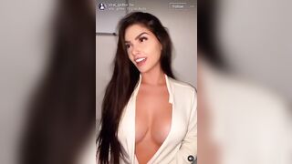 Sexy TikTok Girls: Latina thot chokes herself #3