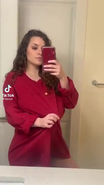 Surprise under the loose shirt