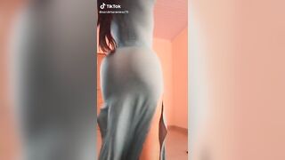 Sexy TikTok Girls: Latina twerking in dress ♥️♥️ #2