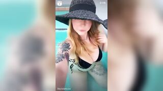 wyd if you see me @ the pool ???? new tik @itsvioletcox