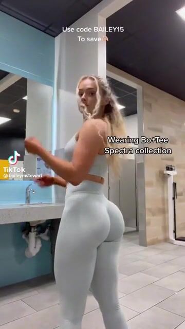 phat ass gym blonde....