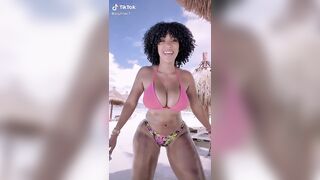 Sexy TikTok Girls: She definitely brought waves to the beach ♥️♥️ #2