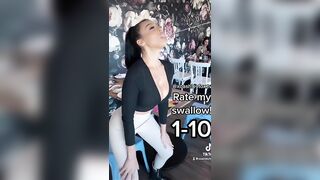 Sexy TikTok Girls: she can definitely swallow #4