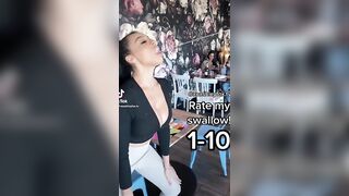 Sexy TikTok Girls: she can definitely swallow #2