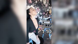 Sexy TikTok Girls: she can definitely swallow #3