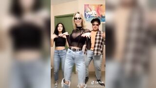 Sexy TikTok Girls: The blonde crazy girl boobs again #3